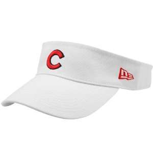   Cubs Ladies White Essential Adjustable Visor Hat