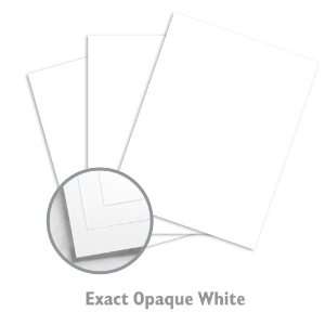  Exact Opaque White White Paper   250/Package Office 