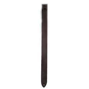  Levys 2in Basic Leather Guitar Strap, Black: Musical 