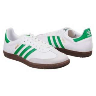 Athletics adidas Mens Samba Leather White/Green/Gum Shoes 