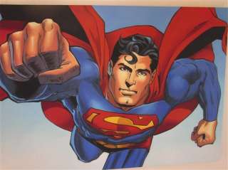 Superman OIL PAINTING 40x28 NOT print, popart. Framed, canvas alone 