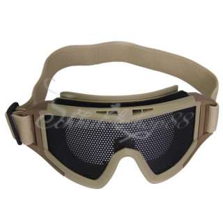 CQB Metal Mesh Schießbrille Goggle Schutzbrille 3 Farbe Neu  