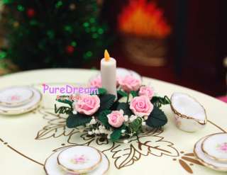   Clay Candlelight dining table decoration flower ROMANTIC OP043  