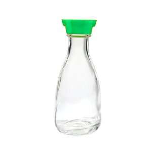  Set Of 12 Soy Sauce 6 1/2 Oz. Bottle With Green Plastic 