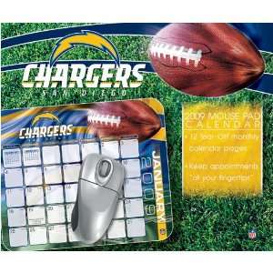  San Diego Chargers NFL Mouse Pad Calendars Sports 