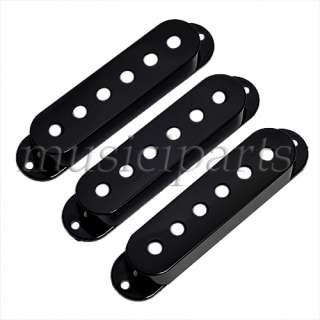 ST Pickup Covers Strat Knobs Switch Tip Black  