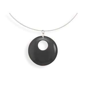  Fashion Collar with Black Horn Pendant Jewelry