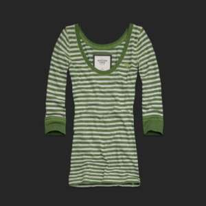 Abercrombie Fitch Alexis Striped Tee Tunic Top 6 color  