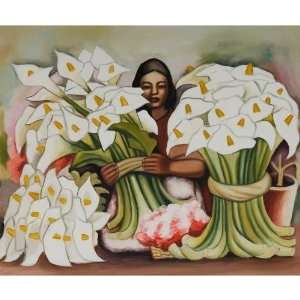 Art Reproduction Oil Painting   Rivera Paintings Vendedora de 