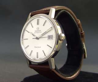   Vintage OMEGA Geneve AUTOMATIC 1012 DATE SWISS MEN STAINLESS STEEL