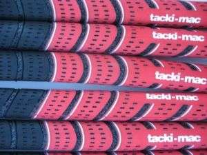 TACKI MAC RED/BLACK MULTI COMPOUND GOLF GRIPS  