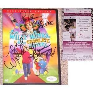  GENE WILDER + 2 KIDS Willie Wonka DVD Signed JSA PROOF 