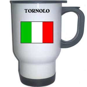  Italy (Italia)   TORNOLO White Stainless Steel Mug 