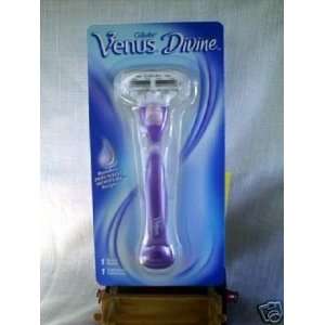  Gillette for Women Venus Divine Razor, Blue Handle with 1 