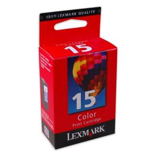 GENUINE 18C2110 Lexmark #15 COLOR Ink Print Cartridge Prebate  