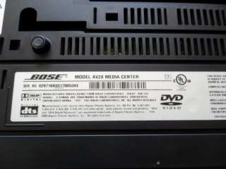 Bose AV28 DVD Media Center for Bose Lifestyle 18/28/35 PS18/28/38/48 