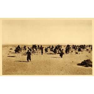  1925 Russian Pilgrims Desert Sinai Camels Photogravure 