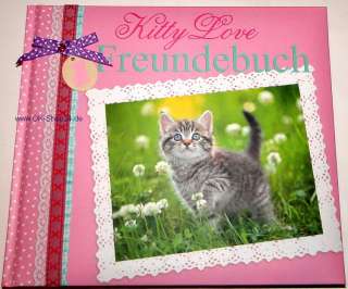 Depesche Kitty Love Freundebuch Buch Katzen 2 Bogen Sticker 