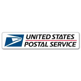 USPS Postal Service car bumper sticker 8 x 2  