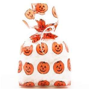  Pumpkin Print Cellophane Party Bags Seasonal Out Toys 