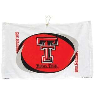   Tech Red Raiders Hemmed Golf Bag Hand/Kitchen Towel: Sports & Outdoors