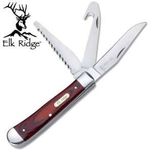    Elk Ridge 3 Blade Pakawood Folding Pocket Knife: Everything Else