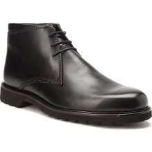 BOSTONIAN Mens Luglite 3 Eye Bit Chukka Boots Black Leather 24170 