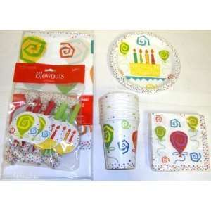  Birthday Cake & Balloons Party Kit for 8: Toys & Games