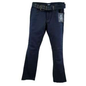  Girls Navy Blue Casual Pants with Belt Case Pack 12 