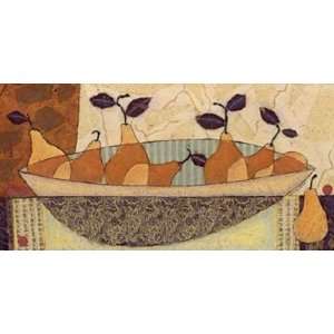  Bowl Of Pears   Penny Feder 36x18 CANVAS