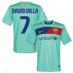 com Brand New 10/11 Barcelona Youth Away David Villa #7 Soccer Jersey 