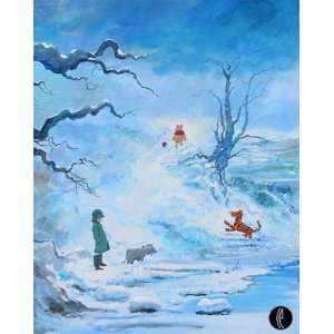  Winter in The 100 Acre Wood Deluxe   Disney Fine Art 