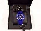 ToyWatch Jelly Thorn Silicon Date Watch Blue JTB07BL $160 Brand New!