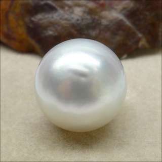 HIGH LUSTERSILVER WHITEROUND 13MM LOOSE SOUTH SEA PEARL 3.12GDIY 