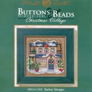 Barber Shoppe Beaded Kit Mill Hill 2012 Buttons & Beads Winter  