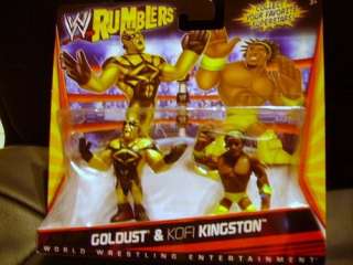   New ~ WWE W RUMBLERS ~ 2 pack ~ GOLD DUST & KOFI KINGSTON ~  