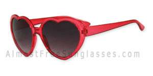 Lot H (3) Novelty Costume Party Funky Heart Sunglasses  