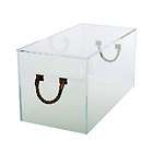 LUCITE CUBE w/ Rope Handles 36 Bench, STOOL, Table, Acrylic 