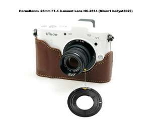 HorusBennu C mount 25mm F1.4 Lens Nikon1 body (V1, J1) bundle Lens 