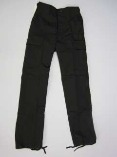   Military Issue Black BDU Trouser / Pants * Button Fly * XSmall   Reg