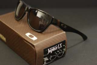 NEW OAKLEY Jupiter LX Black Pattern w Grey Sunglasses 03 283 NEW IN 