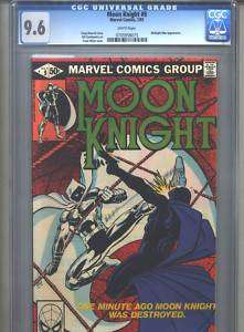 Moon Knight #9 CGC 9.6 (1981) Midnight Man  
