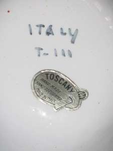 VINTAGE TOSCANY ITALY STRAWBERRY POTTERY DISH 6  