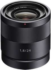 Sony Alpha Carl Zeiss Sonnar T* 24mm f/1.8 ZA Lens for NEX 7 5N 5 C3 3 