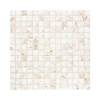 Jeffrey Court 12 In. X 12 In. Pearl Glaze Glass Mosaic Tile 99171 at 
