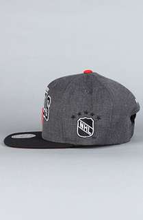 Mitchell & Ness The New Jersey Devils Arch Logo G2 Snapback Hat in 