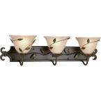 Eden Collection Forged Bronze 3 light Vanity Fixture Reviews (8 
