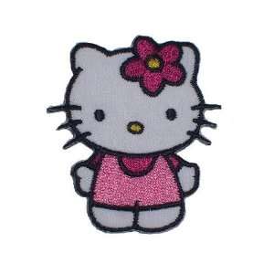 Hello Kitty 5,6 cm * 6,5 cm BÜGELBILD AUFNÄHER APPLIKATION Katze 