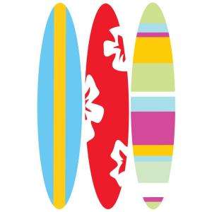 Trace Designs 60 In X 42 In Surf Boards Trace and Paint Mural 9401 at 