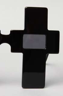 Jeremy Scott for Linda Farrow Sunglasses The Cross Sunglasses in Black 